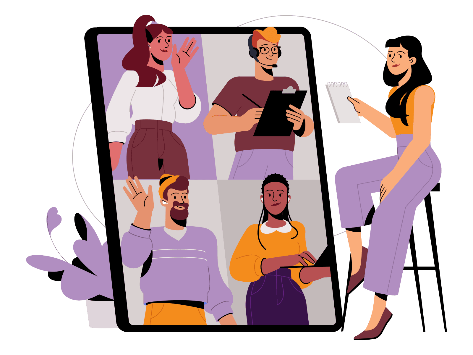 Successful Graduate Team Online Meeting
